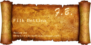 Filk Bettina névjegykártya
